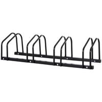 FAHRRADSTÄNDER, Stahl, Schwarz, 110x33x27cm - Schwarz, Metall (33/27/110cm) - HOMCOM
