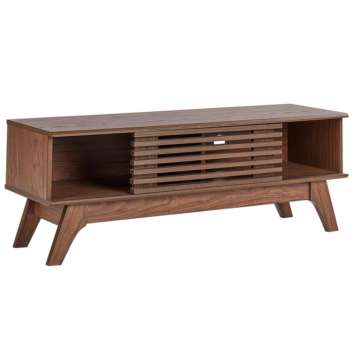 TV-MÖBEL Dunkelbraun Toledo - Dunkelbraun, Holzwerkstoff (117/44/35cm) - Beliani