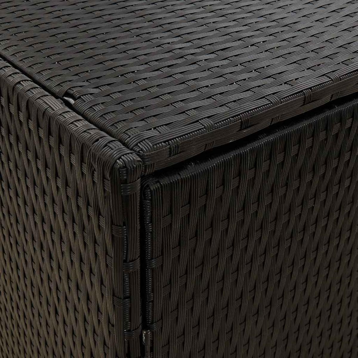 GARTENSCHRANK Hughes 80/55.5/198 cm - Schwarz, Holzwerkstoff (80/198/55.5cm) - Nettlife