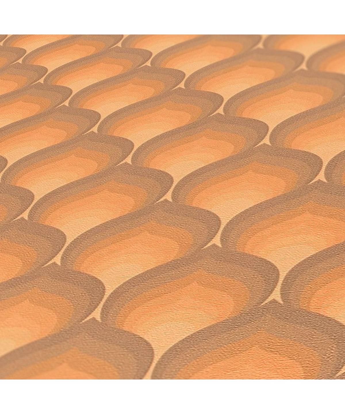 VLIESTAPETE Orange 53/850 cm - Orange, Textil (53/1cm) - KUNSTLOFT