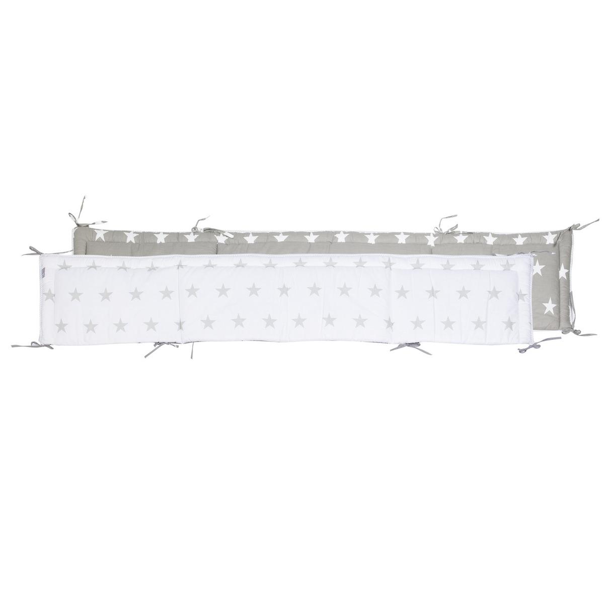 BABYBETT Sterne 2 70 x 140 cm inkl. Textilien - Weiß, Holzwerkstoff (70/140cm) - Roba