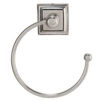 WANDHANDTUCHHALTER aus Messing Alpha - 15/5/17 cm - Silberfarben, Metall (6.5/17/6.5cm) - Signature