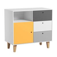 WICKELKOMMODE gelb - Gelb, Holzwerkstoff (103.5/96.5/55cm) - Petits-meubles
