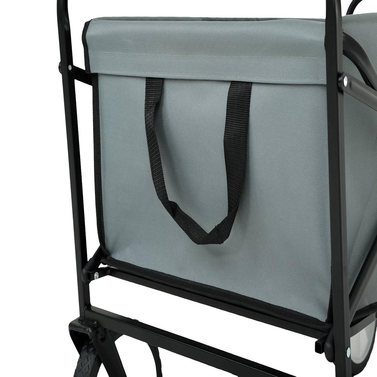 BOLLERWAGEN Faltbar, Strandwagen mit 110 kg Tragkraft - Grau, Textil (50/59/50cm) - RAUMHIRSCH FURNITURE