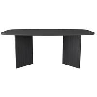 ESSTISCH PIANO Holzoptik Esche Schwarzgrau 190x100 cm - Schwarz, Holzwerkstoff (100/190/74.5cm) - Selsey