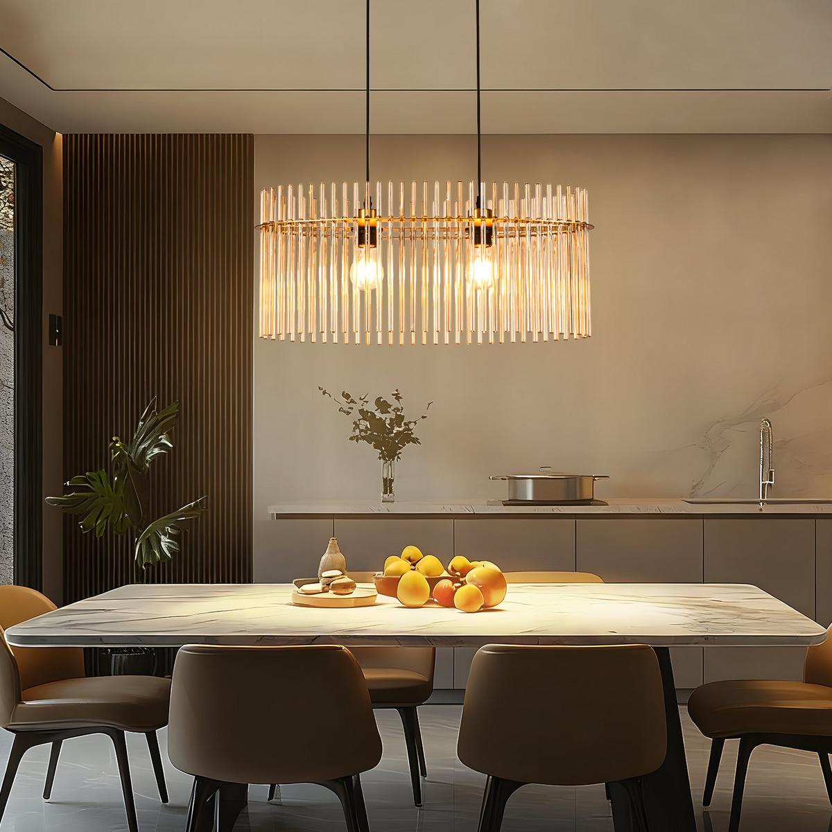 PENDELLEUCHTE Ivy 25/60/150 cm - Goldfarben, Glas (25/60/150cm) - ZMH