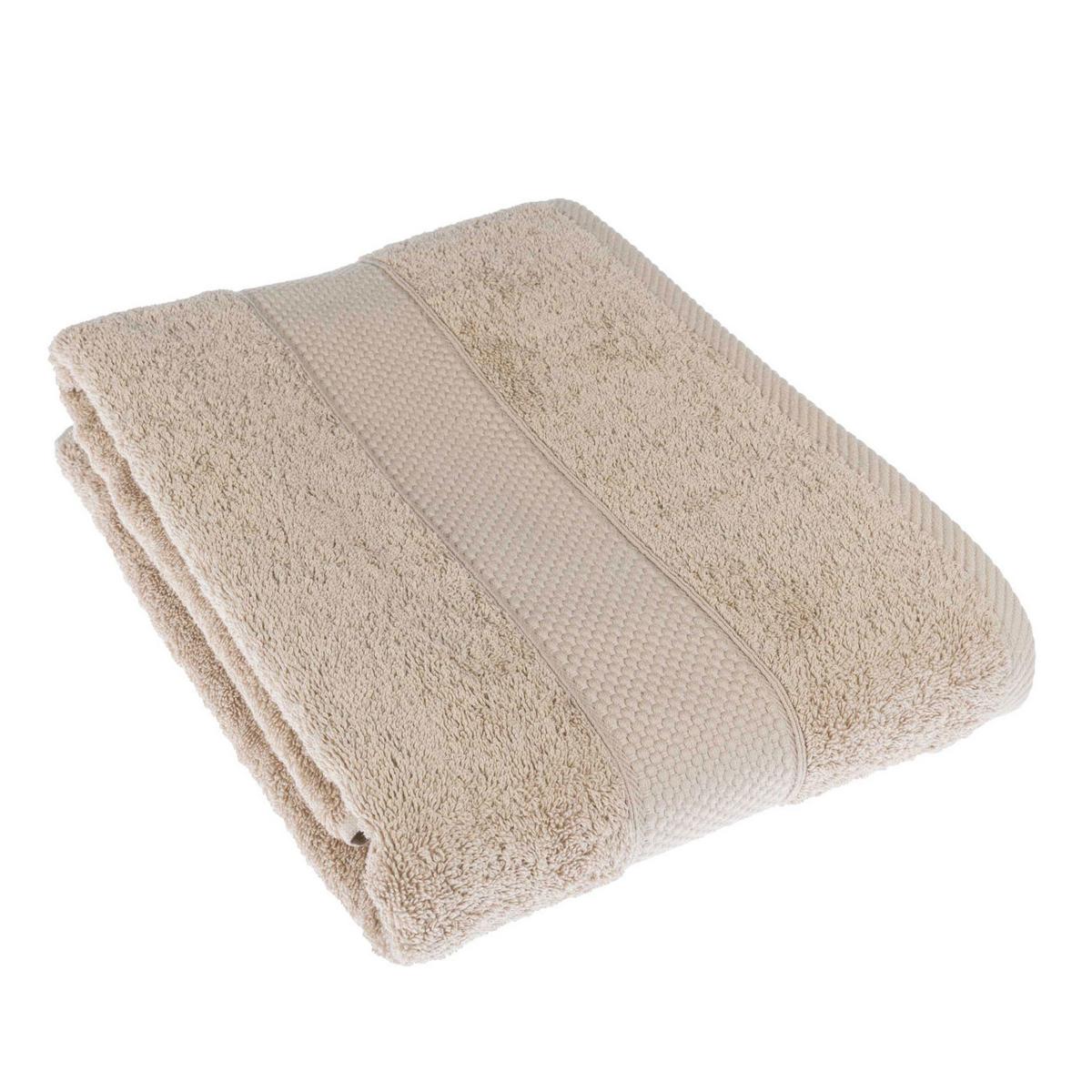 BADETUCH Essential beige 100/150 cm - Beige, Textil (100/150cm) - Homescapes