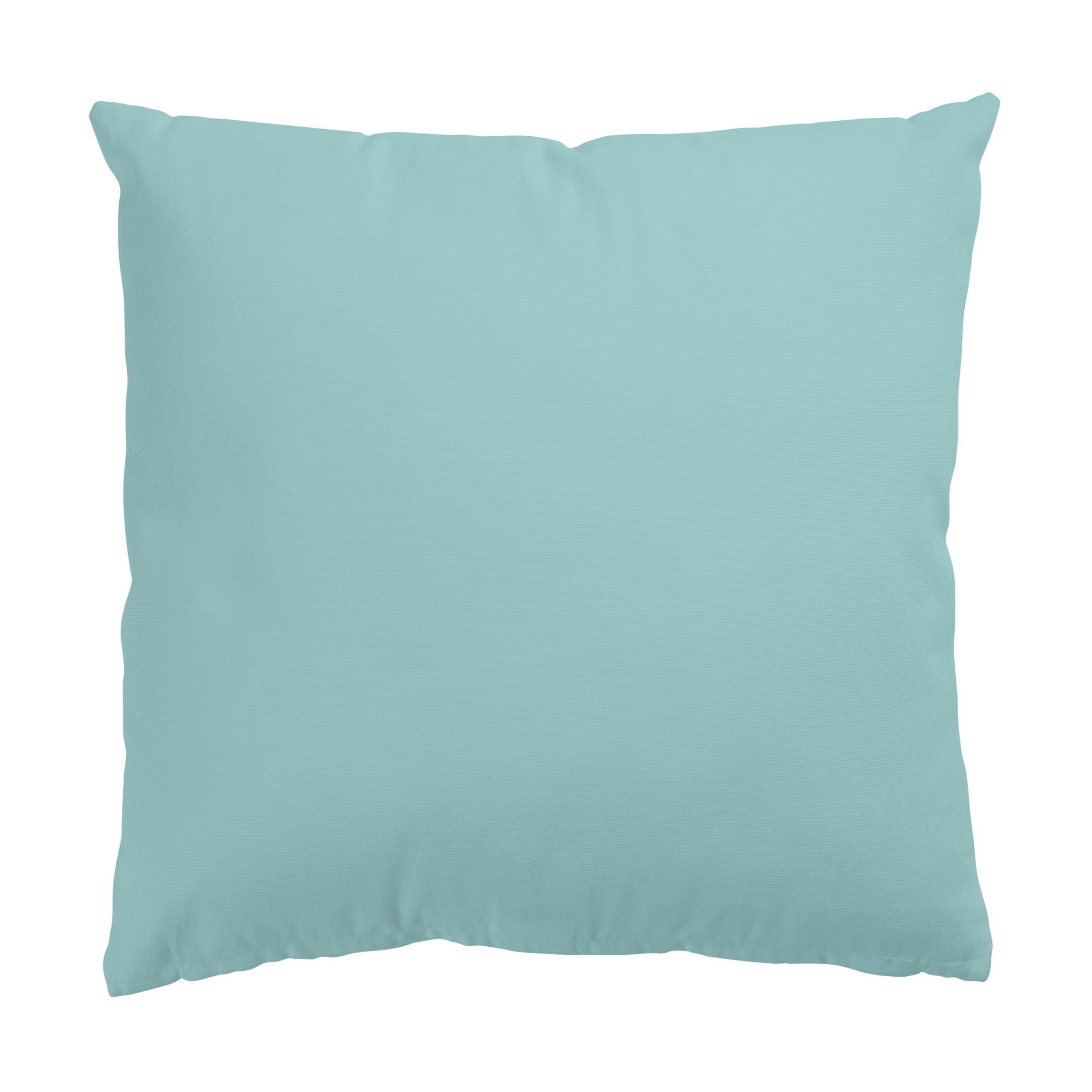 DEKOKISSEN Pastelltürkis 50/50 cm - Türkis, Textil (50/50/10cm) - Bilderwelten