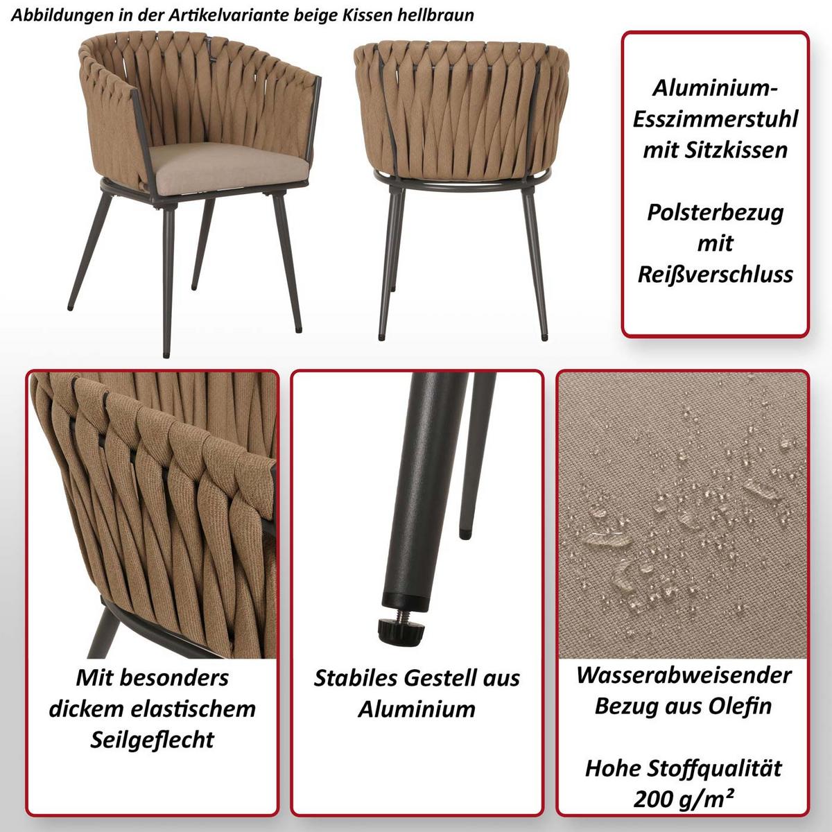 ESSZIMMERSTUHL Anthrazit, Grau 2er-Set - Anthrazit/Grau, Textil (61/82/57cm) - MCW