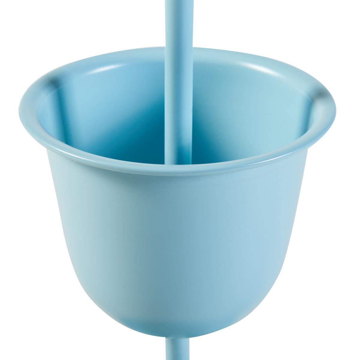 PFLANZENSTÄNDER Alphen - Hellblau, Metall (26/76.5cm) - [en.casa]
