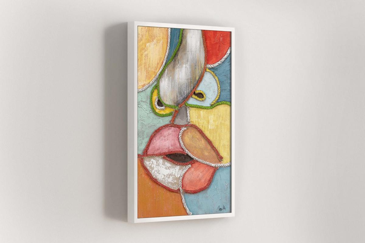 ACRYLBILD HANDGEMALT 60/90 cm - Multicolor, Holz/Textil (60/90cm) - KUNSTLOFT