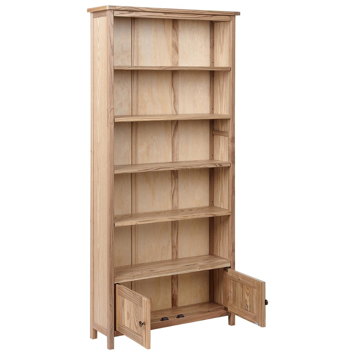 BÜCHERREGAL Sassafrasholz 179 cm Braun Salton - Braun, Holz (85/179/22cm) - Beliani