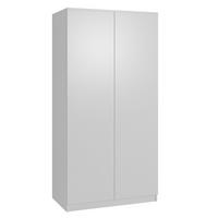 DREHTÜRENSCHRANK Classic mit 2 Türen, ohne Schubladen, 90 cm, Weiß - Weiß, Textil (90/180/50cm) - Beautysofa