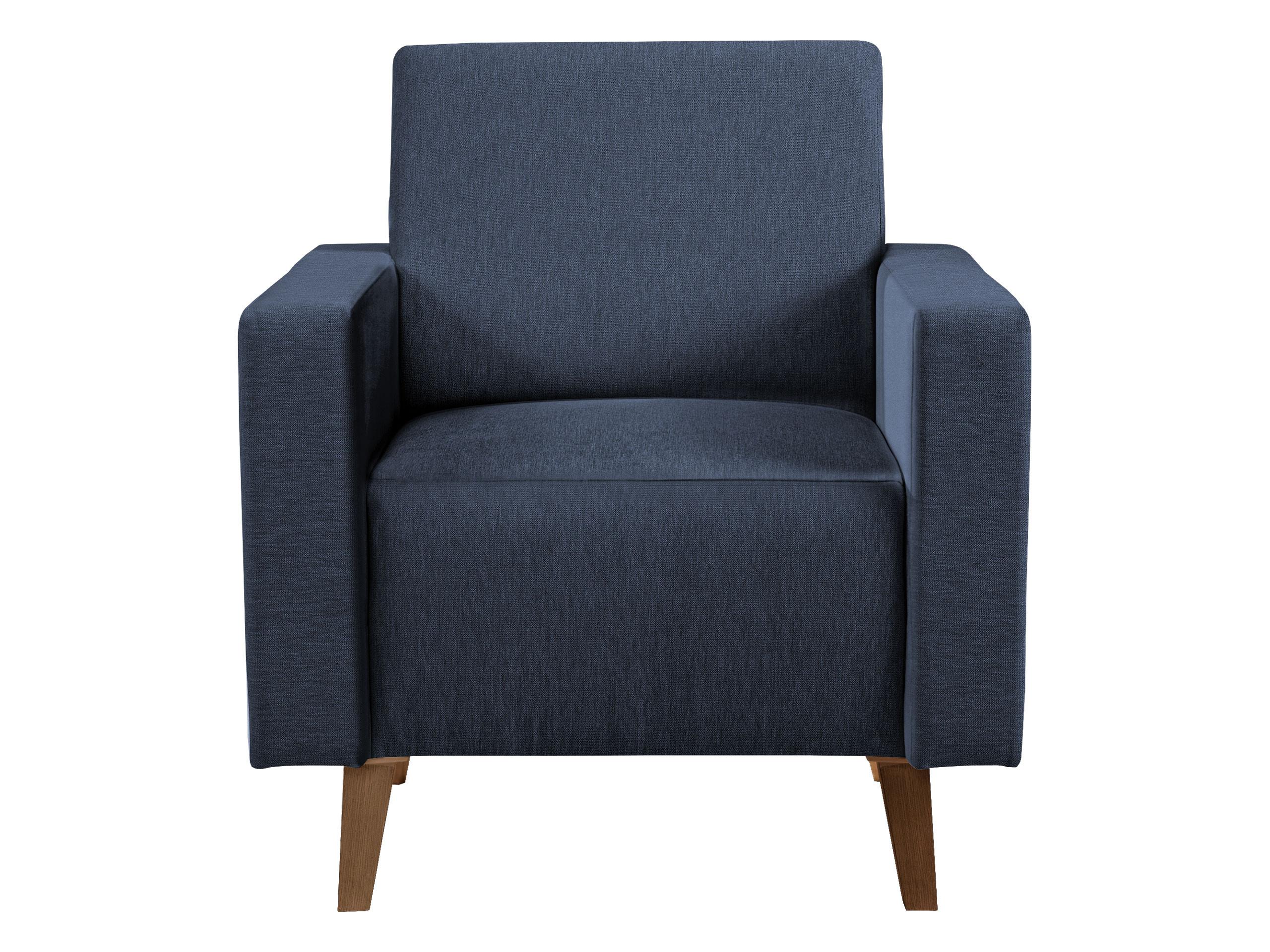 SESSEL Oviedo - Blau, Holz/Kunststoff (75/80/75cm) - MIRJAN24
