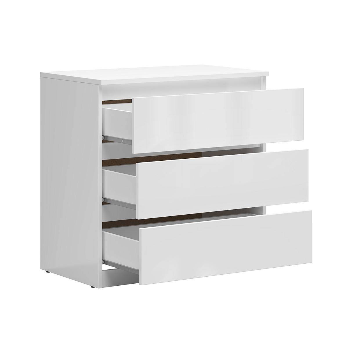 KOMMODE Edwin Weiß - Weiß, Holzwerkstoff (75/75/45cm) - Petits-meubles