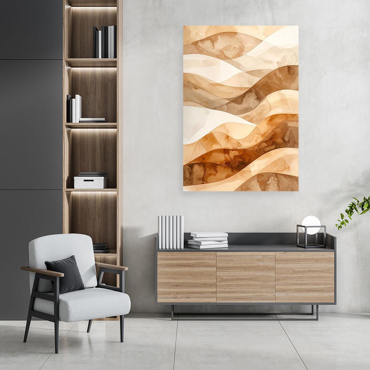 LEINWANDBILD 3D und geometrisch 20x30cm - Beige, Textil (20/30cm) - Feeby