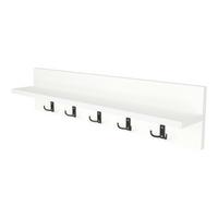 WANDGARDEROBE Hammarö - Weiß, Holzwerkstoff (80/18/13cm) - [en.casa]