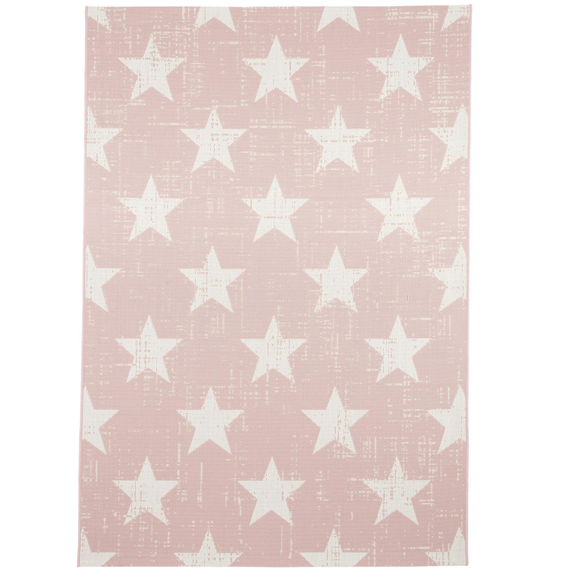 IN- UND OUTDOOR TEPPICH CARPETTO STERNE - Rosa, Textil (160/230cm) - Pergamon
