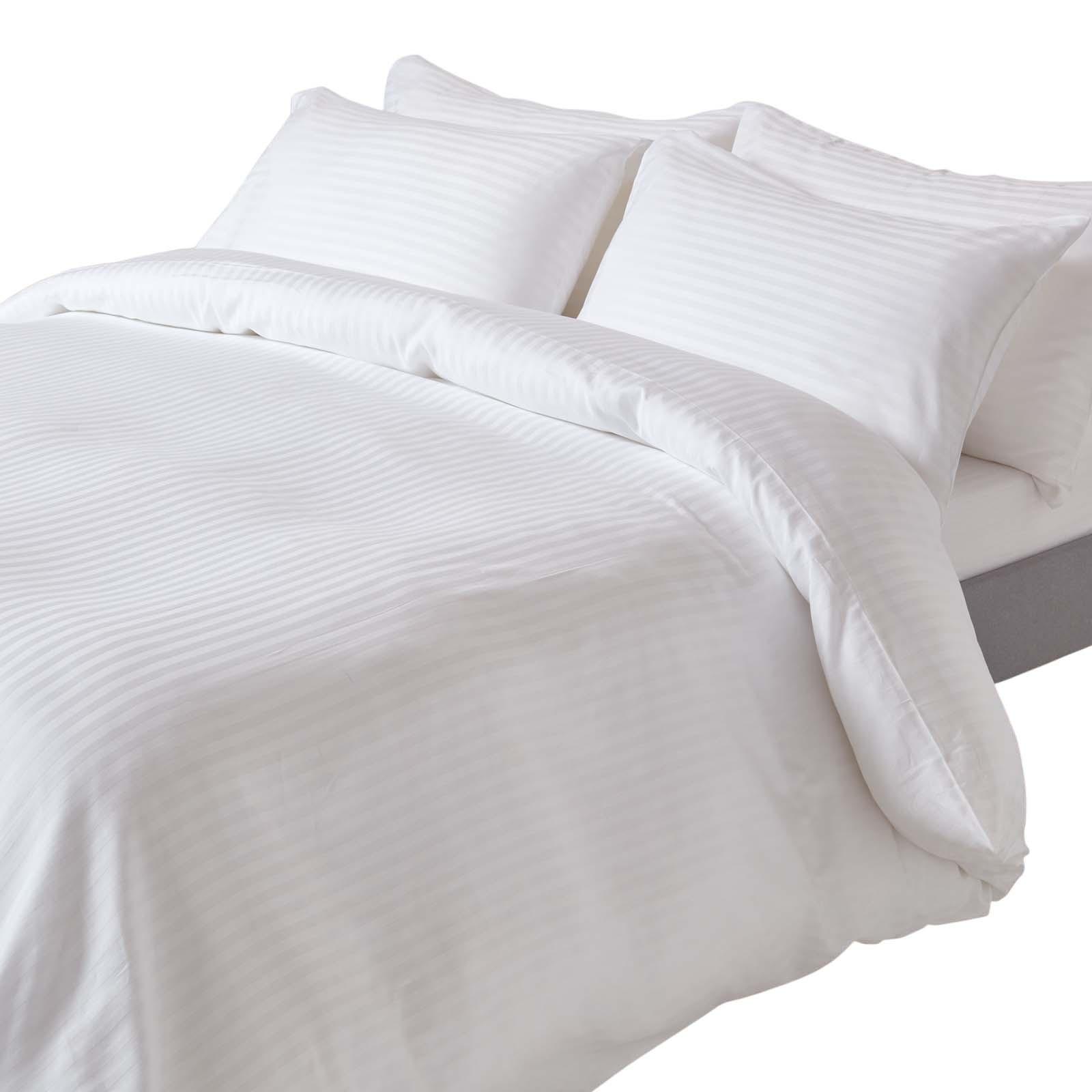 BETTWÄSCHE Damast Fadendichte 330 - Weiß, Textil (260/220cm) - Homescapes