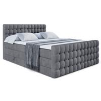 BOXSPRINGBETT VIONE-Z KING - 180 x 200 - H3/H4 - Dunkelgrau - Dunkelgrau, Holzwerkstoff (180/200cm) - ALTDECOR