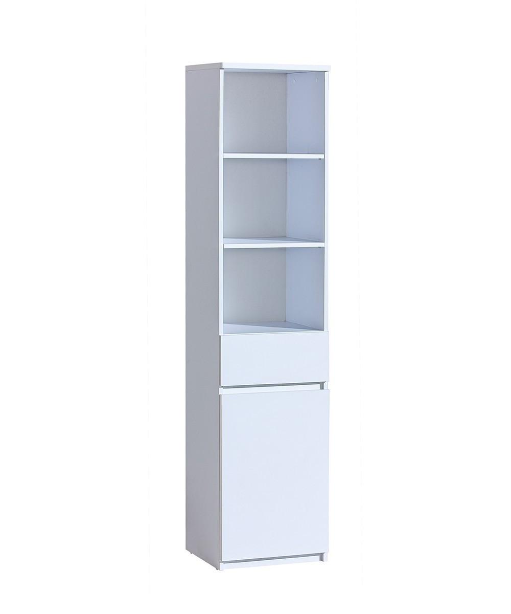 BÜCHERREGAL KRYOS 45/195,2/40 cm Wohnzimmerregal Hochschrank Regal Weiß - Weiß, Holzwerkstoff (45/195.2/40cm) - MASSENO