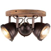 SPOTRONDELL Carmen Wood 72034/84 - Braun, Holz (28/28/17.5cm) - Brilliant