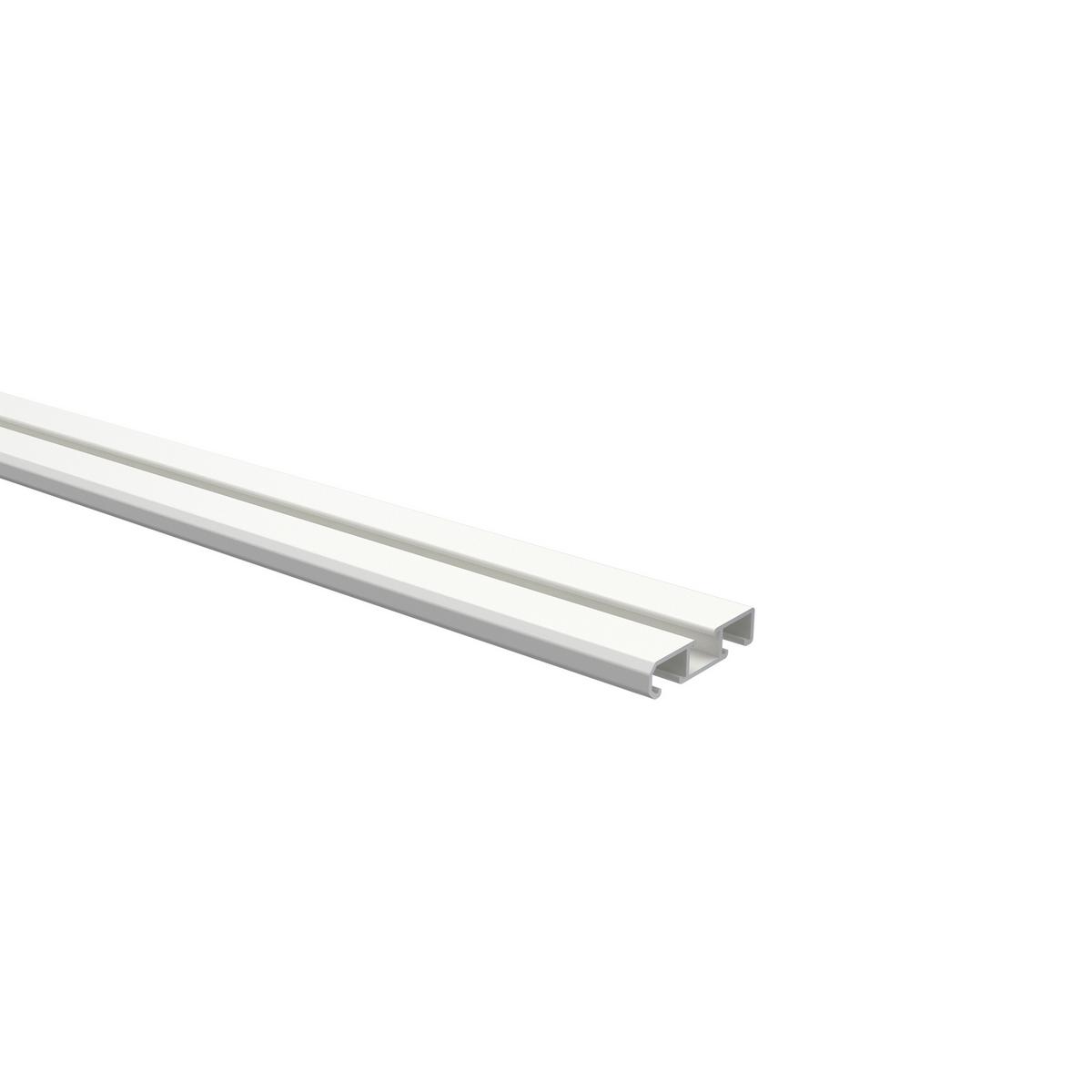 GARDINENSCHIENE Slimline 140 cm, 1-/2-läufig Weiß - Weiß, Metall (4/1.1/140cm) - INTERDECO