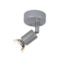 DECKENSTRAHLER Glanzric 10/7/14 cm - Silberfarben, Metall (14/10/7cm) - ZMH