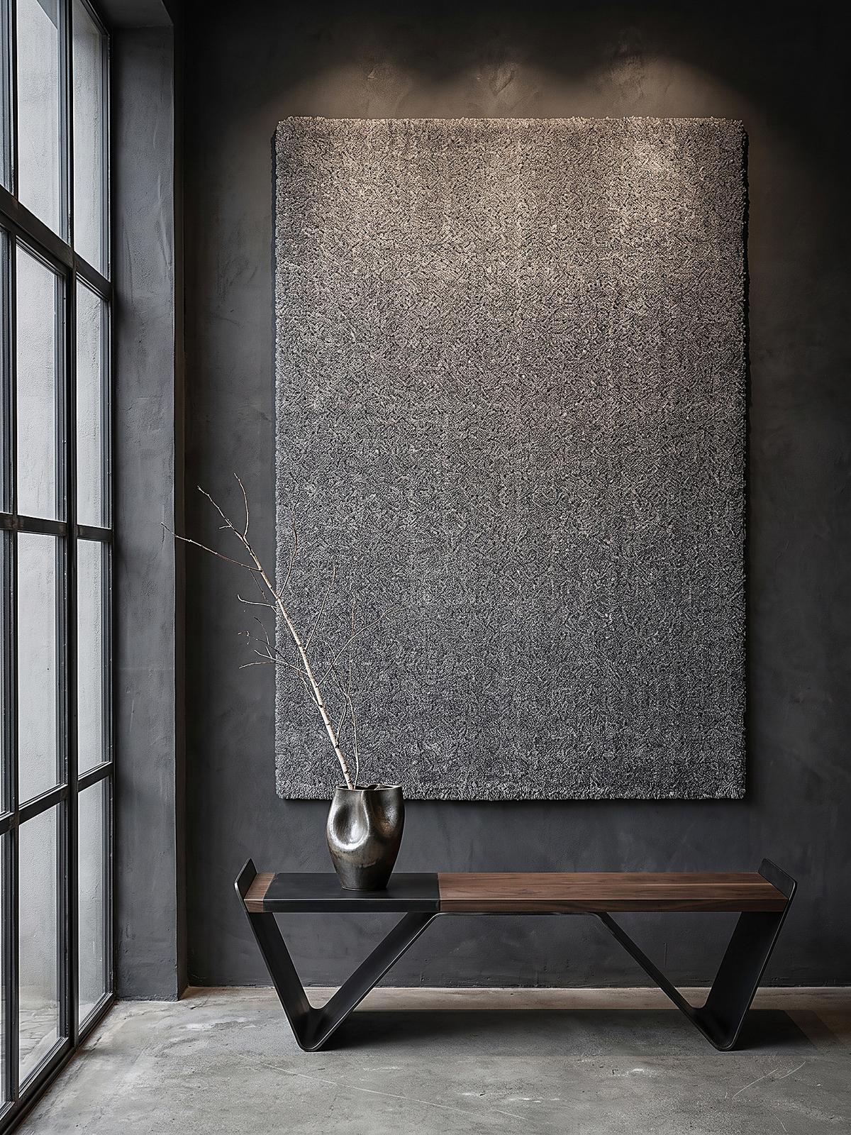 TEPPICH Hochflor ZINAL Uni Polyester Grau 120 x 170 cm - Grau, Textil (120/170cm) - KADIMA DESIGN