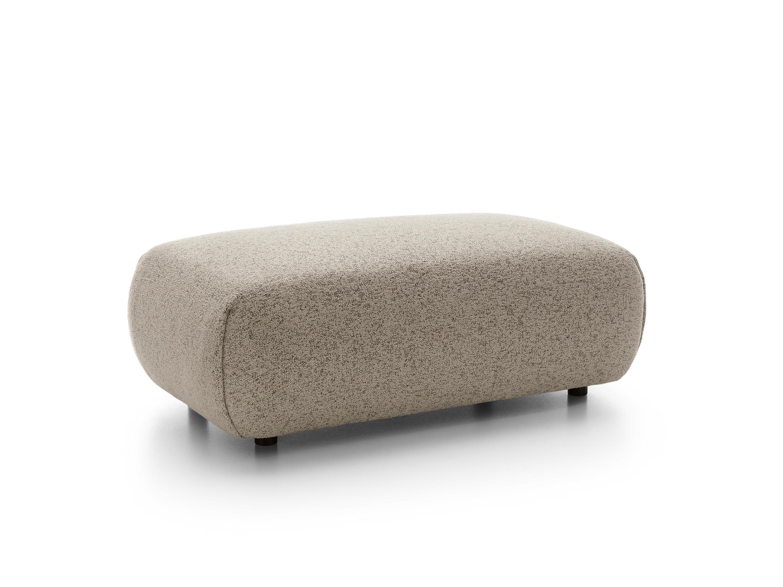 MASSENO Sitzhocker ZEST, Modern Polsterhocker, Fußhocker Beige - Sandfarben/Beige, Holzwerkstoff/Kunststoff (70/42/113cm) - MASSENO