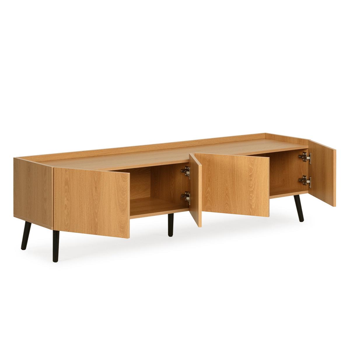 TV-ELEMENT Siren 4 türen Eichenfarbe - Honigeiche, Holzwerkstoff (160/45/40cm) - VS Venta-stock