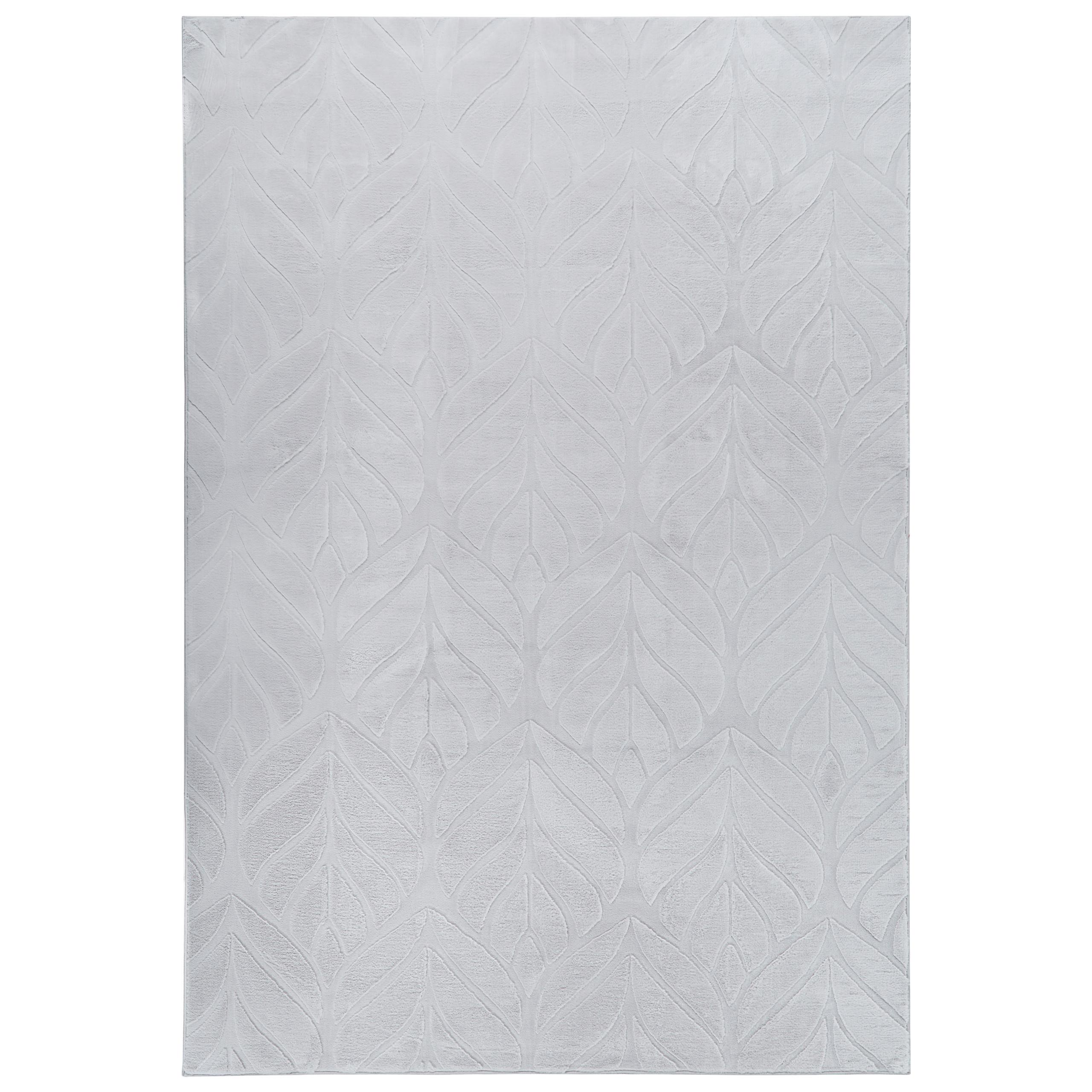 KUNSTFELLTEPPICH Hellgrau 160/230 cm Mitchell - Hellgrau/Grau, Kunststoff (160/230cm) - Beliani