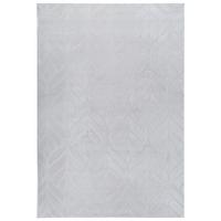 KUNSTFELLTEPPICH Hellgrau 160/230 cm Mitchell - Hellgrau/Grau, Kunststoff (160/230cm) - Beliani