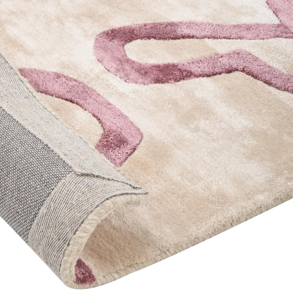 TEPPICH Beige 160/230 cm Viskose Kappar - Beige, Textil (160/230cm) - Beliani