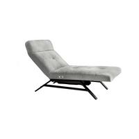 LIEGE MIT MOTORISCHER RELAXFUNKTION AMERIVA Silber Velvet Relaxfunktion - Silberfarben/Schwarz, Textil (80/110/158cm) - KAWOLA