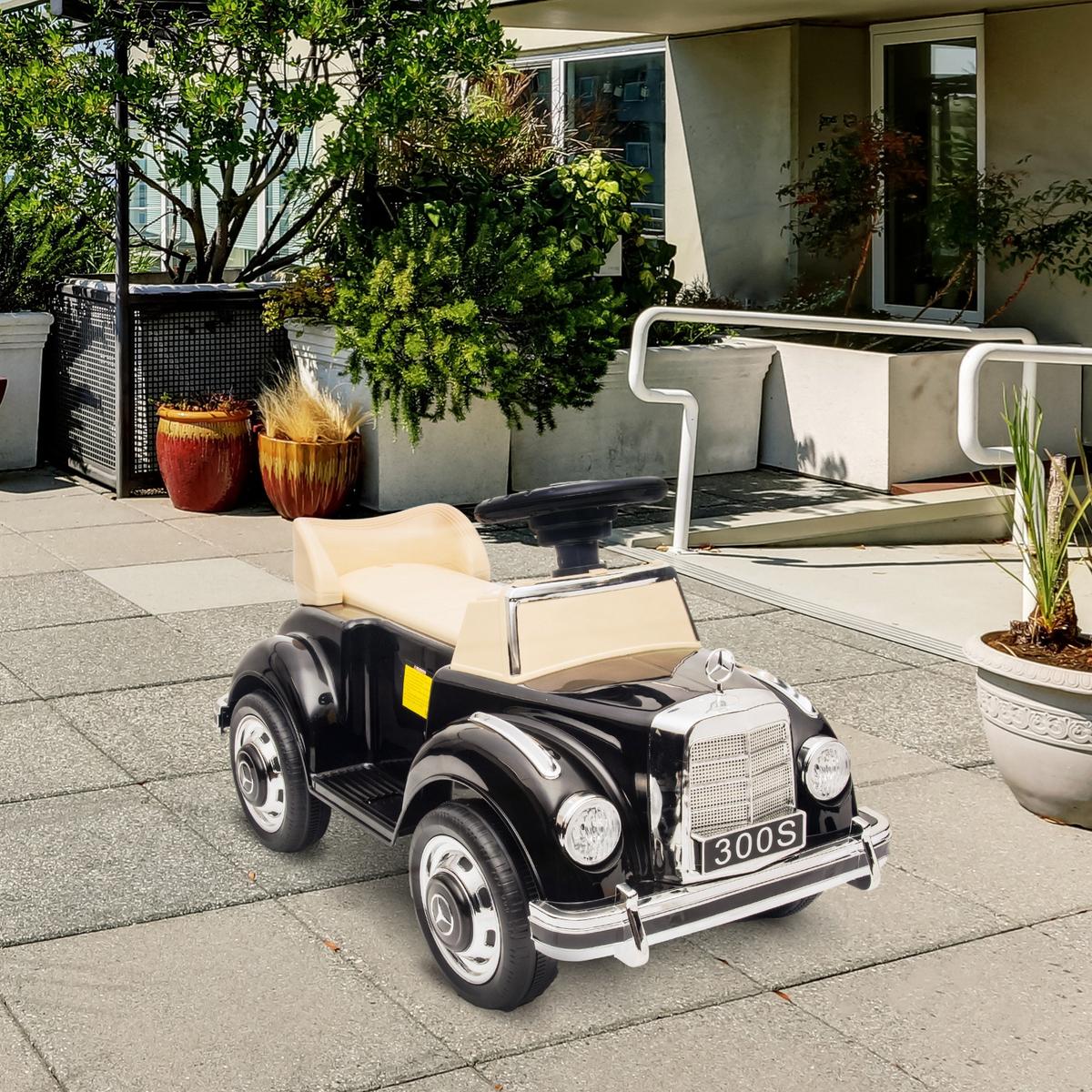 KINDER RUTSCHAUTO, Schwarz, Kunststoff+ Metall - Schwarz, Metall (77.5/41.5/45cm) - AIYAPLAY