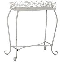 KONSOLENTISCH aus Metall, 77x38x84cm - Grau, Metall (38.1/76.84/84.46cm) - Wanderlust