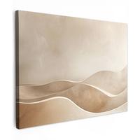 LEINWANDBILD Beige - Natur - Abstrakt - Modern Wandbild 40x30 cm - Beige, Textil (40/30cm) - MuchoWow