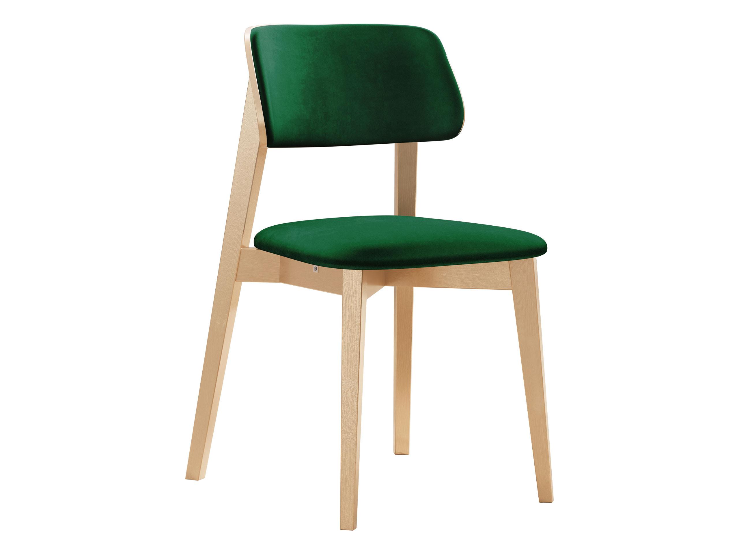 WOHNZIMMER STUHL KT63/C, Holzfarbe: Buche - Buchefarben/Grün, Holz/Textil (47/80/49cm) - MIRJAN24