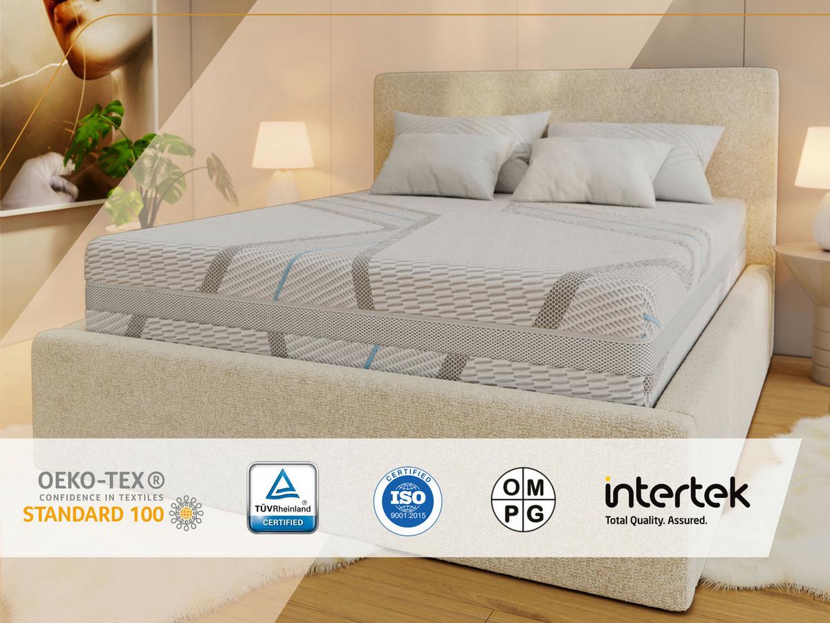 TASCHENMATRATZE CALVI - 160/200 - H3/H4 - Lux - Multicolor, Textil (160/200cm) - MKS