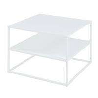COUCHTISCH Solund 60/60/45 cm - Weiß, Metall (60/60/45cm) - [en.casa]