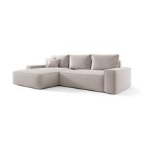 ECKSOFA Walken Mit Schlaffunktion - Weiß, Holzwerkstoff/Textil (280/185cm) - Fun Möbel