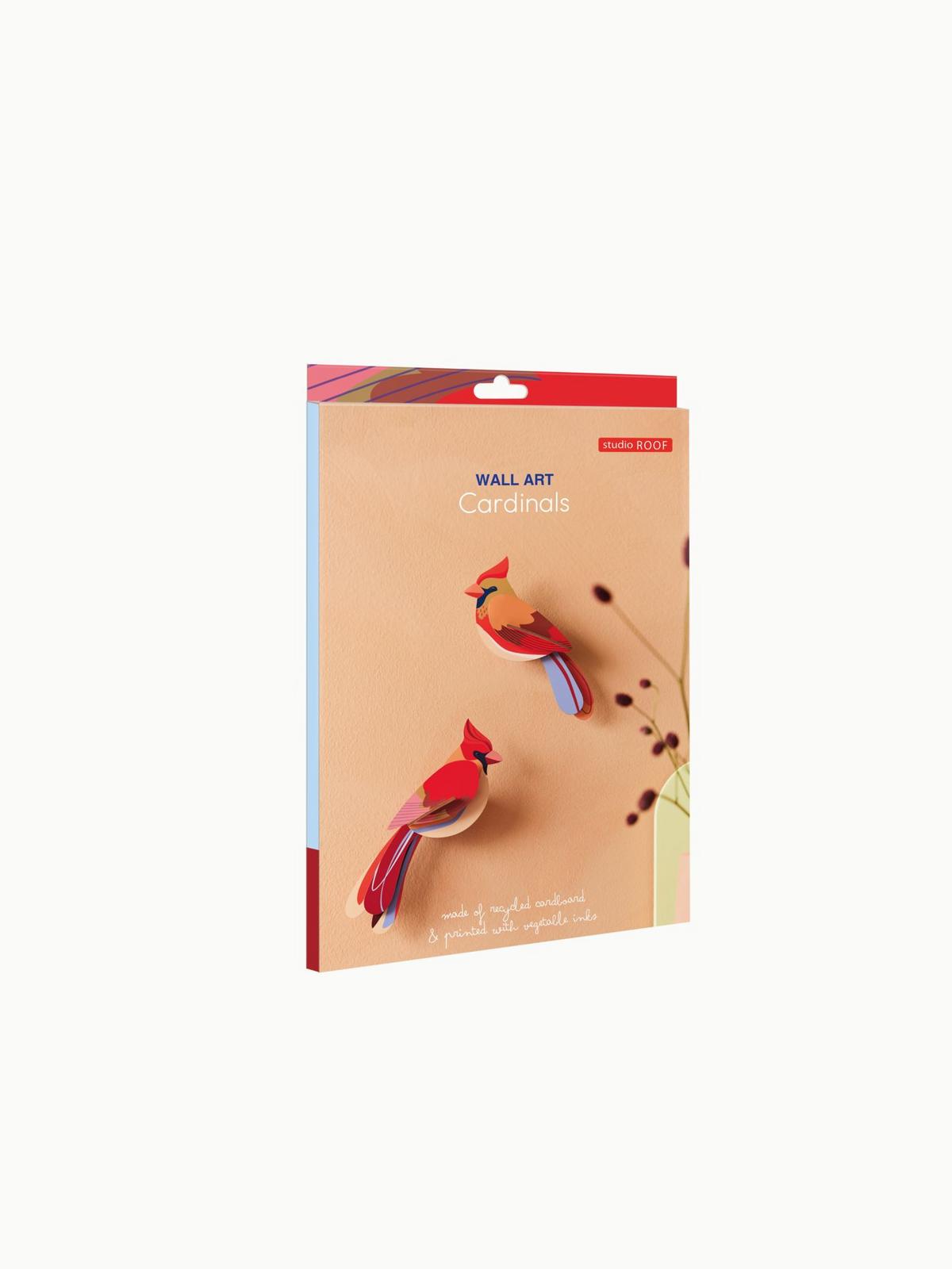 WANDDEKO Kardinal 4.5/5.5 cm - Multicolor, Wellpappe (4.5/5.5/17cm) - Studio Roof