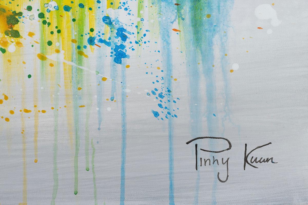 ACRYLBILD HANDGEMALT 120/60 cm - Multicolor/Grau, Holz/Textil (120/60cm) - KUNSTLOFT