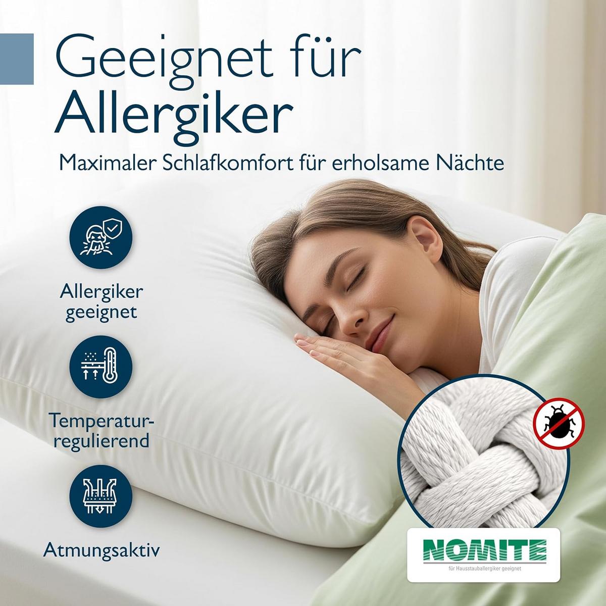 KOPFKISSEN BeauNuit FK 80x80cm Weiß - Weiß, Textil (80/80cm) - Beautissu 