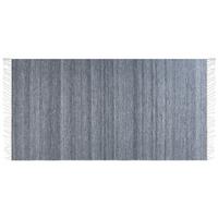 TEPPICH geflochten Malhia 150/80 cm - Grau, Kunststoff (80/150cm) - Beliani