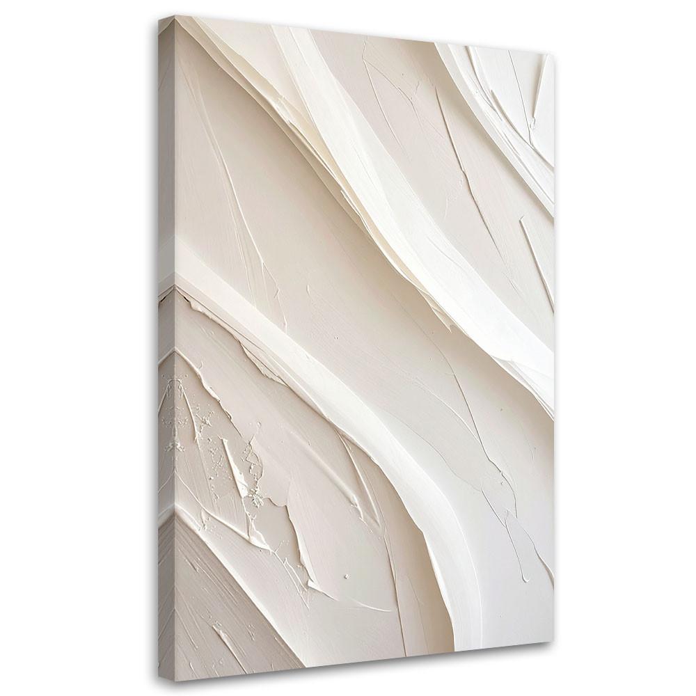 LEINWANDBILD Abstraktion 70x100cm - Weiß, Textil (70/100cm) - Feeby
