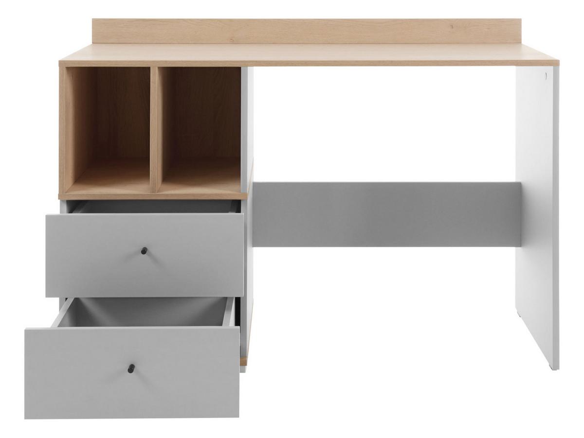 SCHREIBTISCH Oro OR05 - Schwarz/Naturfarben, Holzwerkstoff/Kunststoff (120/55/83cm) - MIRJAN24