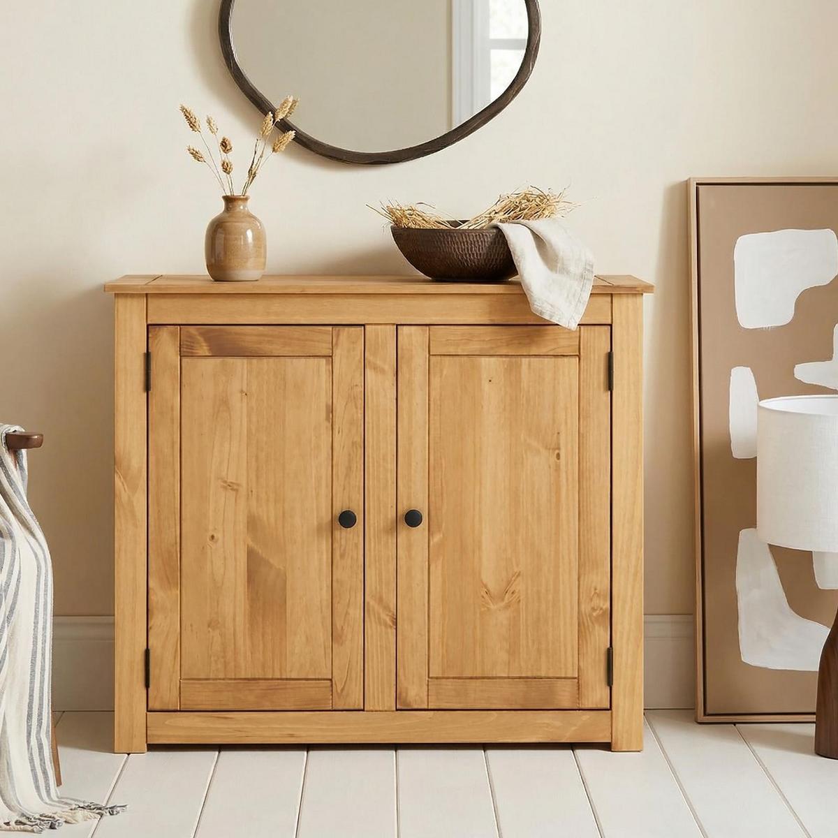 KOMMODE CANCUN gebeizt/gewachst - Kieferfarben, Holz (93/80/40cm) - CARO-Möbel