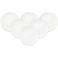 SPEISETELLER Liberty Goldrand weiß-gold ø 27,5 cm 6er Set - Goldfarben/Weiß, Keramik (27.9cm) - Seltmann Weiden